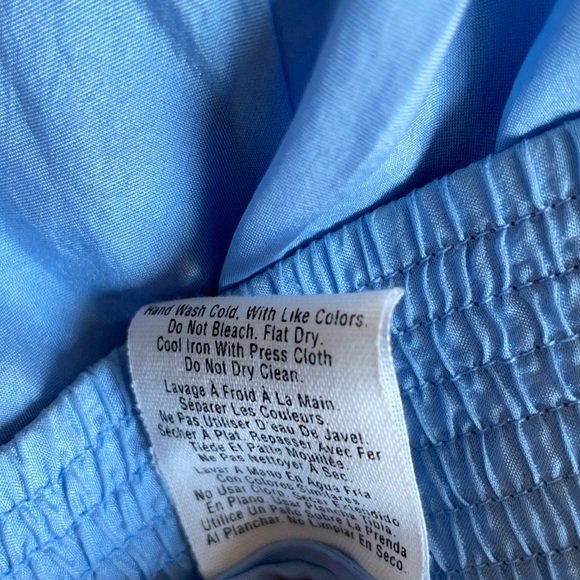 Donna Karan Vintage DKNY Pure 100% Silk Sky Blue Wrap Skirt - Picture 10 of 17